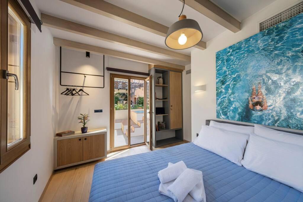 Вилла Casa Eva With Outdoor Heated Jacuzzi And Hamam Ханья Экстерьер фото