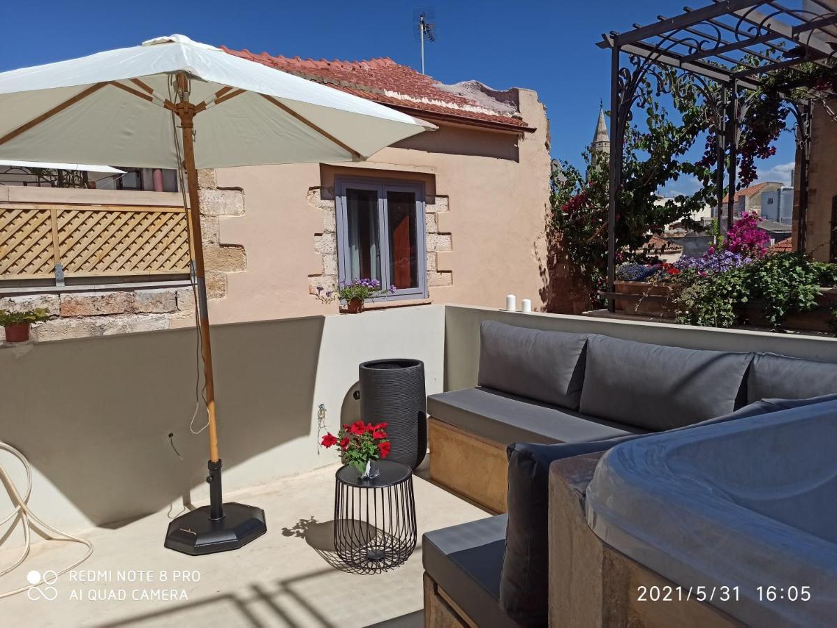 Вилла Casa Eva With Outdoor Heated Jacuzzi And Hamam Ханья Экстерьер фото