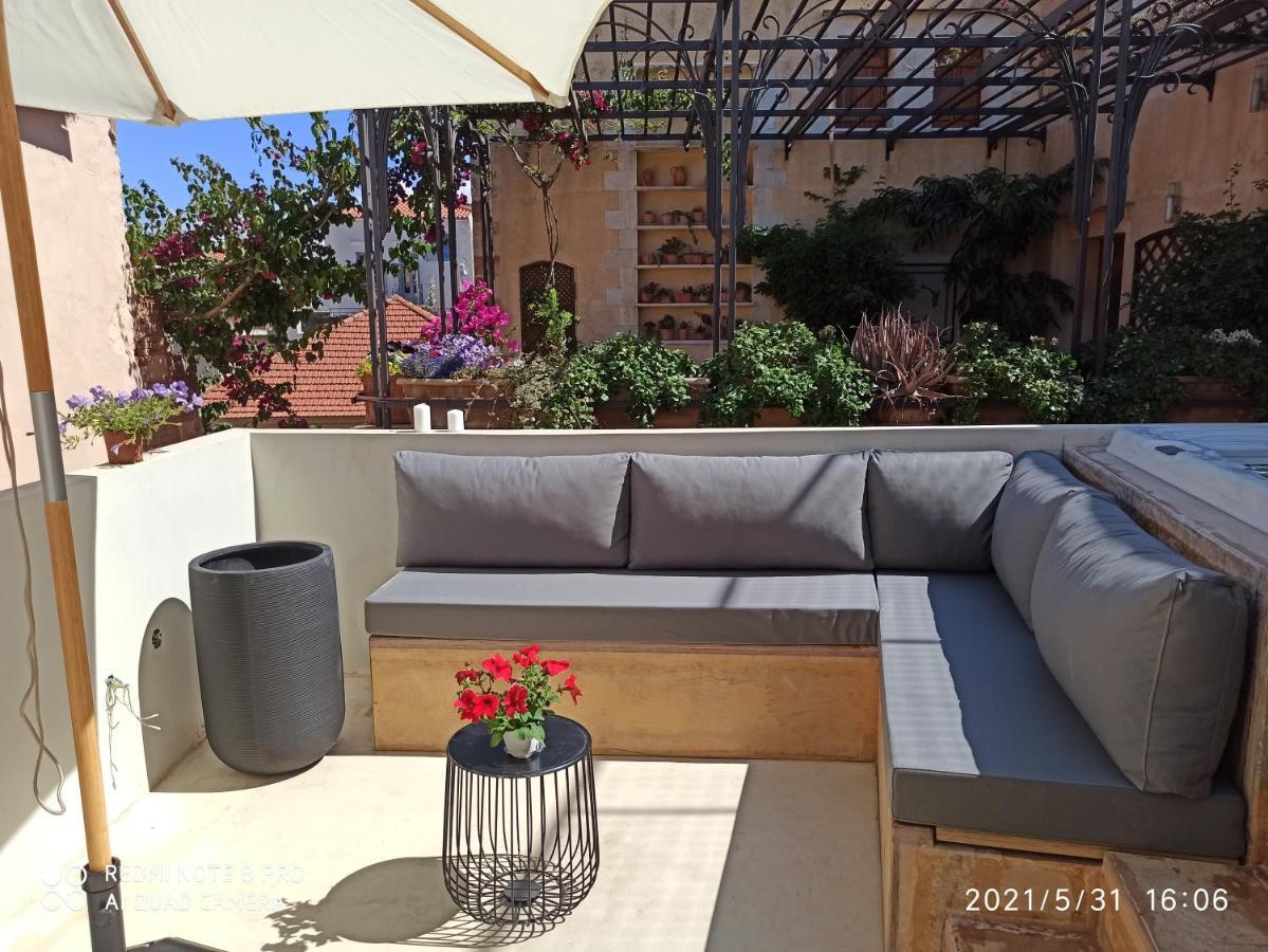 Вилла Casa Eva With Outdoor Heated Jacuzzi And Hamam Ханья Экстерьер фото