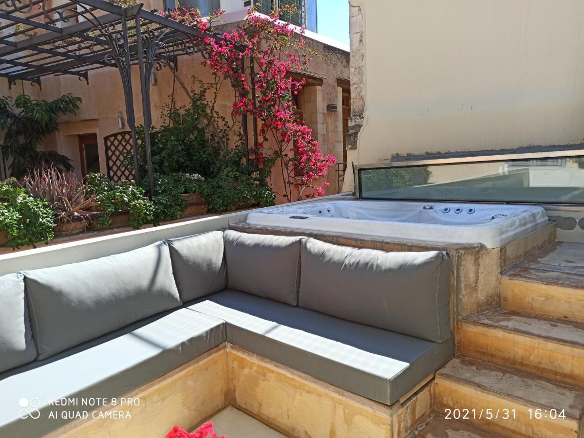 Вилла Casa Eva With Outdoor Heated Jacuzzi And Hamam Ханья Экстерьер фото